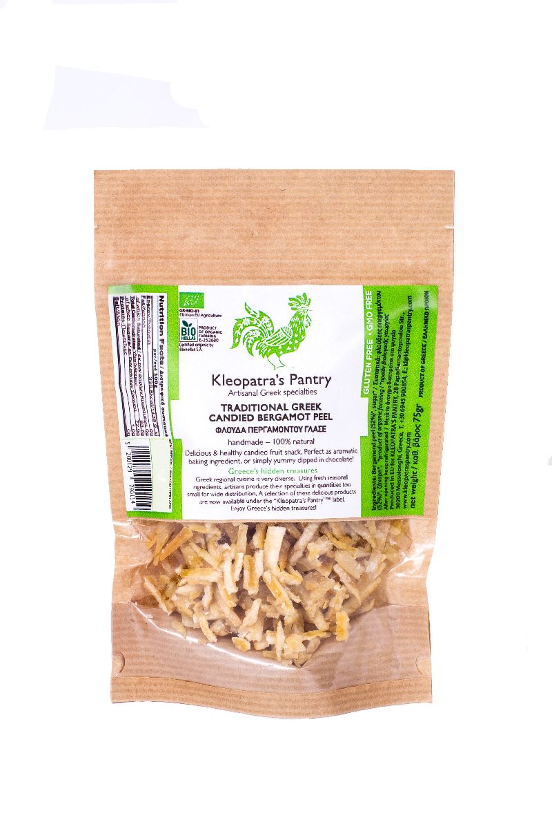 Traditional candied bergamot peel